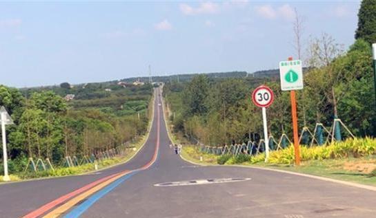 孝感网红公路图片,打卡新地标，探寻城市绿意盎然之美